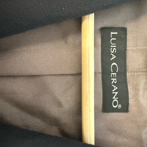 Luisa CERANO sz. 8 NWOT Women's cotton classic Navy Blazer - Picture 5 of 15